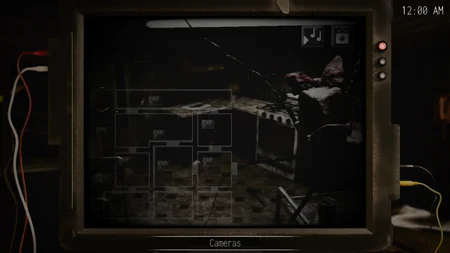 Oblitus Casa camera view showing a cluttered room with the camera map overlay